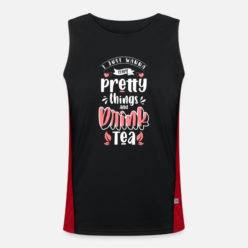 Tee Teebeutel Teeliebhaber Funktionelles Kontrast-Tank Top für Männer 