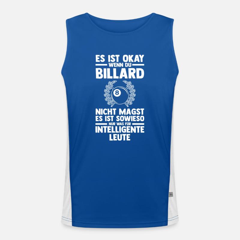 Snooker Billardtisch Billiard Billard Funktionelles Kontrast-Tank Top für Männer 