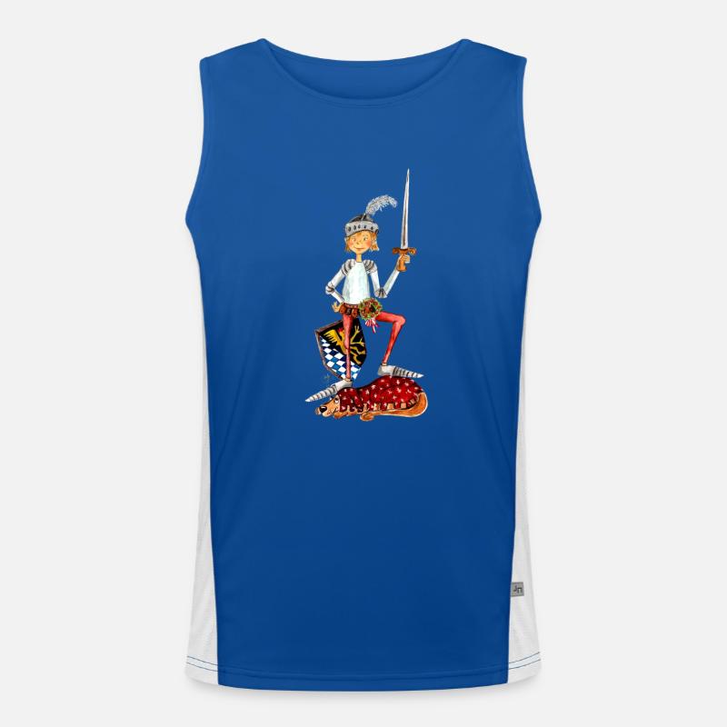 kleineRitter Funktionelles Kontrast-Tank Top für Männer 