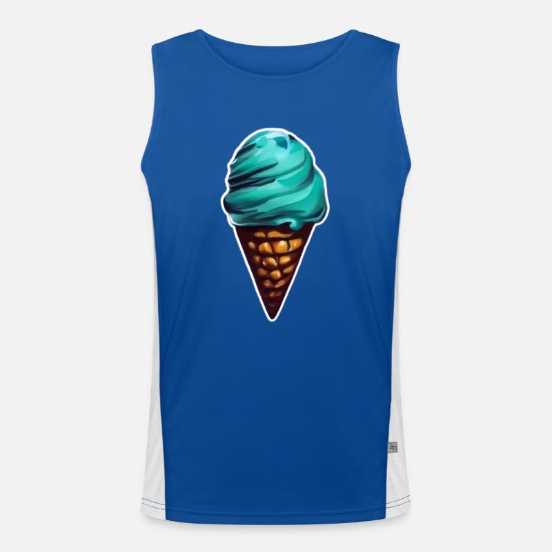 Glace Ontueuse dans son Cornet Débardeur respirant contrasté Homme 