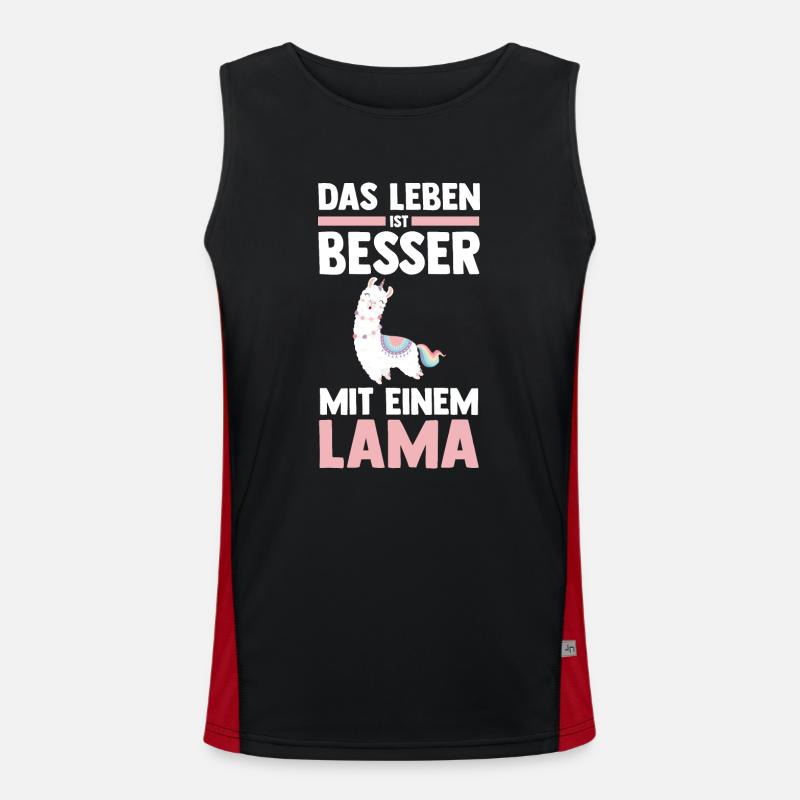 Lama Funktionelles Kontrast-Tank Top für Männer 