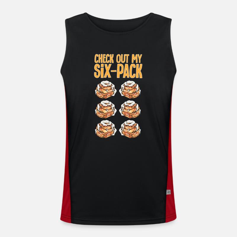 Cinnamon roll Men's Functional Contrast Tank Top 