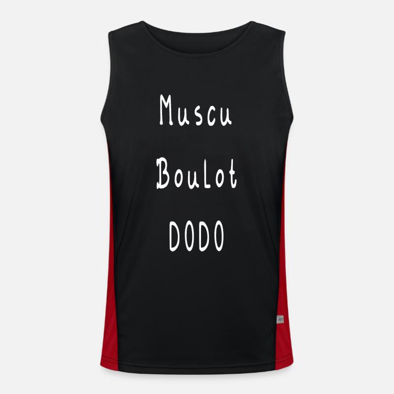 logo de musculation Débardeur respirant contrasté Homme 
