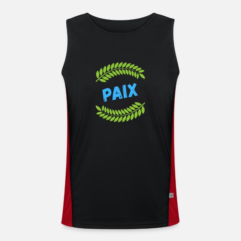 Die Lorbeeren des Friedens Funktionelles Kontrast-Tank Top für Männer 