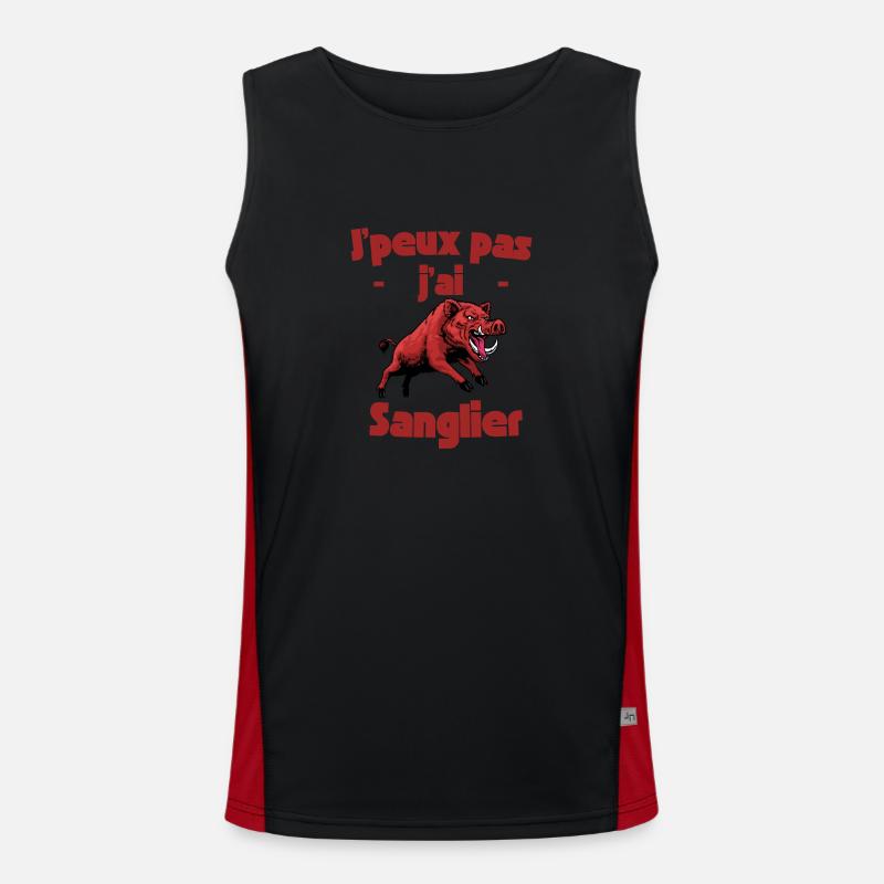 I can't I have Boar Men's Functional Contrast Tank Top 