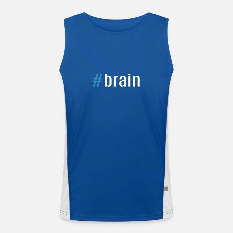 Brain Funktionelles Kontrast-Tank Top für Männer 