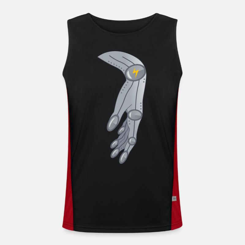 Alien Robotik Hand Geschenk Funktionelles Kontrast-Tank Top für Männer 