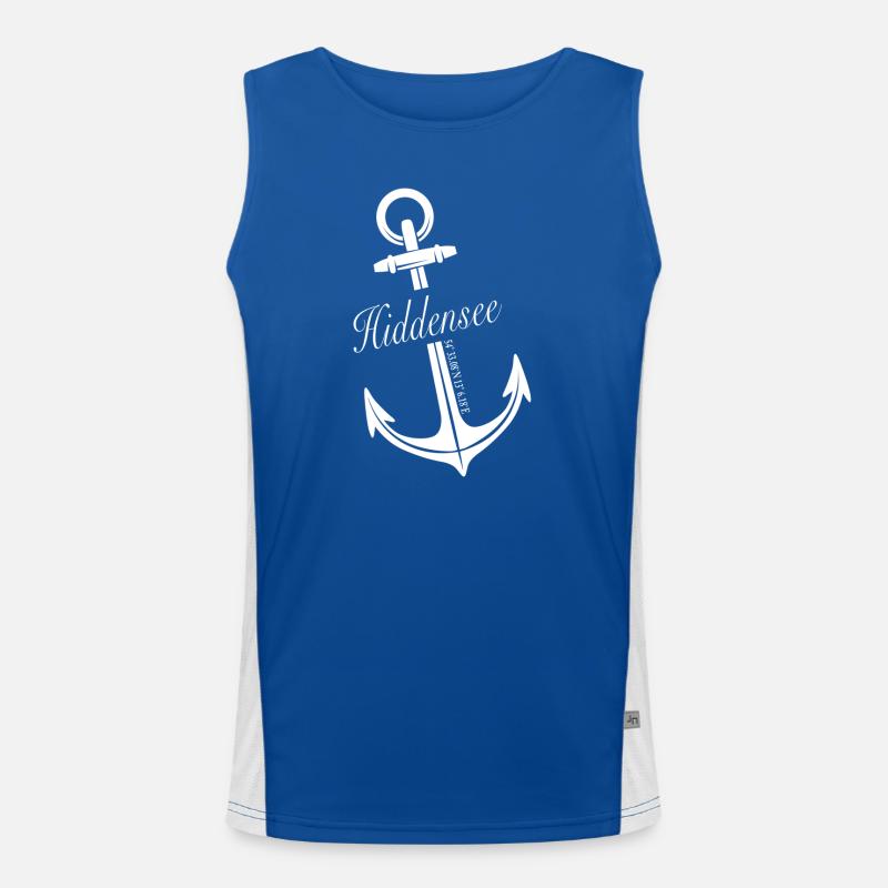 Hiddensee Funktionelles Kontrast-Tank Top für Männer 