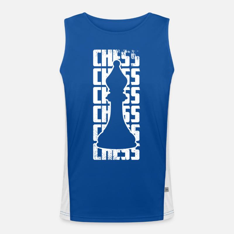 Lustiges Schachspiel Funktionelles Kontrast-Tank Top für Männer 