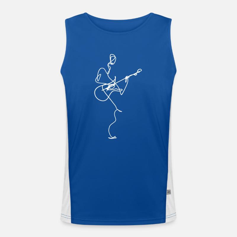 guitar Men's Functional Contrast Tank Top 