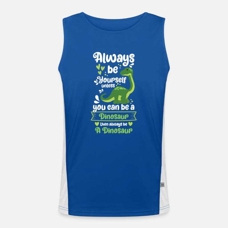 Urzeit Stegosaurus Rex Raptor Funktionelles Kontrast-Tank Top für Männer 