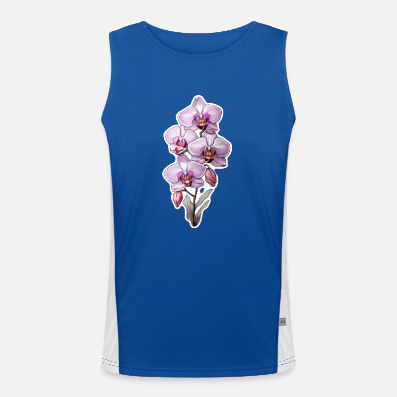 Orchidee Funktionelles Kontrast-Tank Top für Männer 