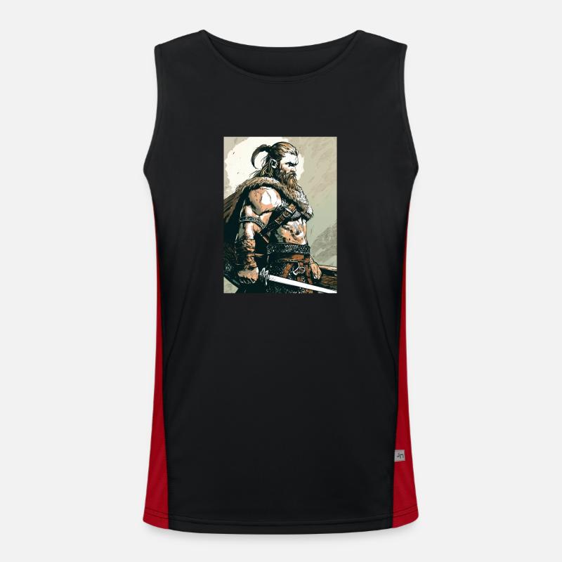 Wikinger 2 Funktionelles Kontrast-Tank Top für Männer 