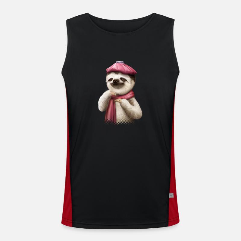 SLOTH FEVER Men's Functional Contrast Tank Top 