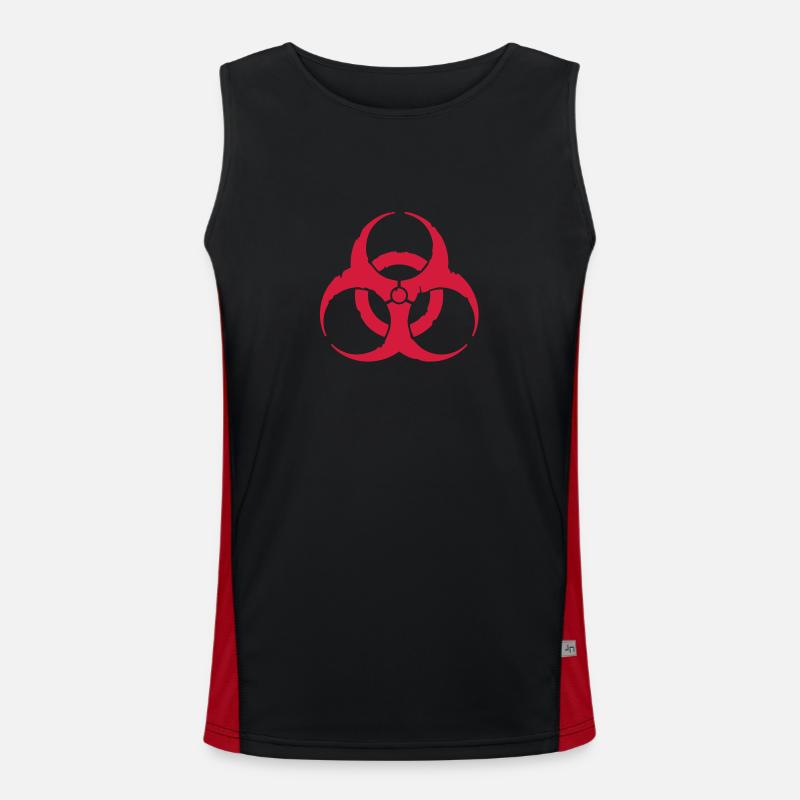 hazard worn out light / hazardous distressed Funktionelles Kontrast-Tank Top für Männer 