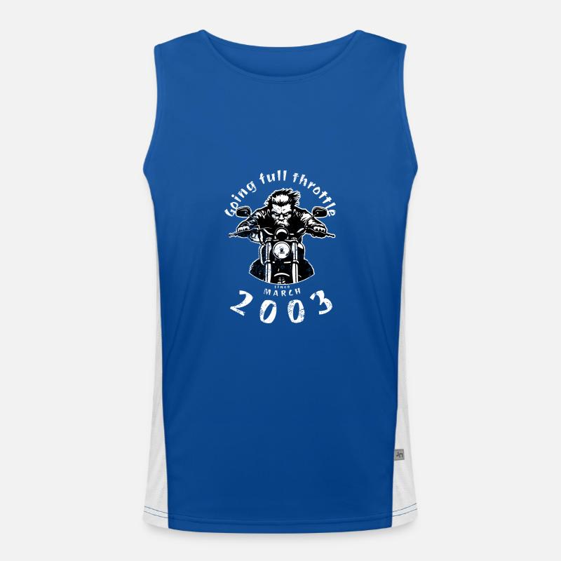 22. Geburtstag Going full throttle since 03/2003 Men's Functional Contrast Tank Top 