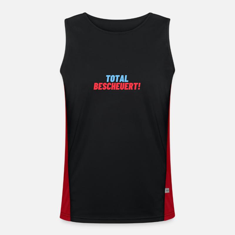 total Bescheuert Funktionelles Kontrast-Tank Top für Männer 