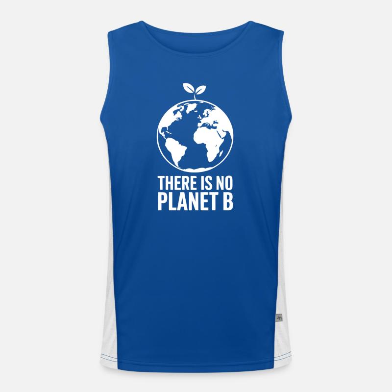 Es gibt kein Plan B, Klimaschutz Funktionelles Kontrast-Tank Top für Männer 