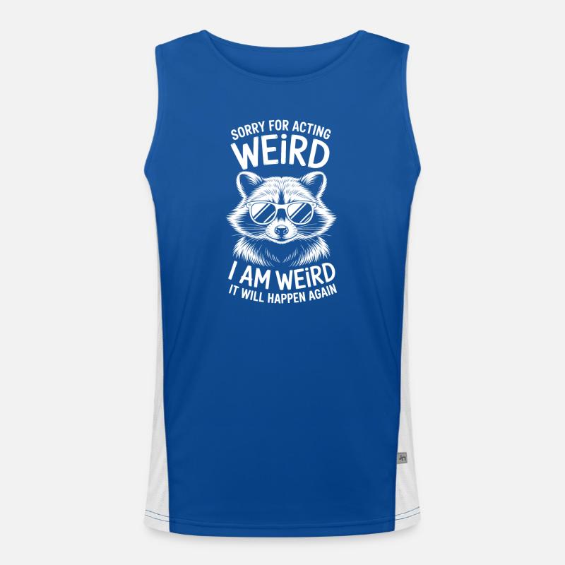Weird Sprüche Witz Lustiges Seltsam Weird Geschenk Funktionelles Kontrast-Tank Top für Männer 