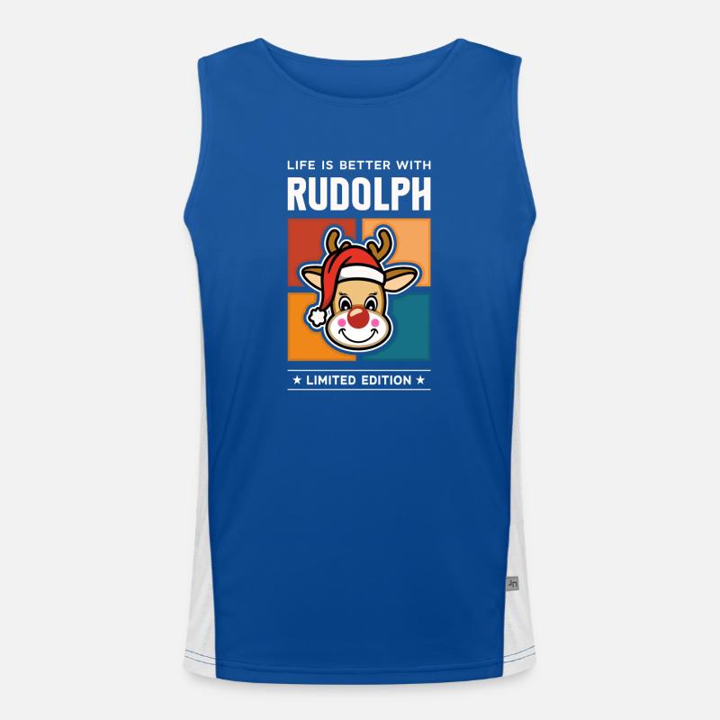Rudolph Funktionelles Kontrast-Tank Top für Männer 