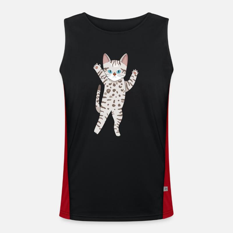 Grey Bengal Men's Functional Contrast Tank Top 