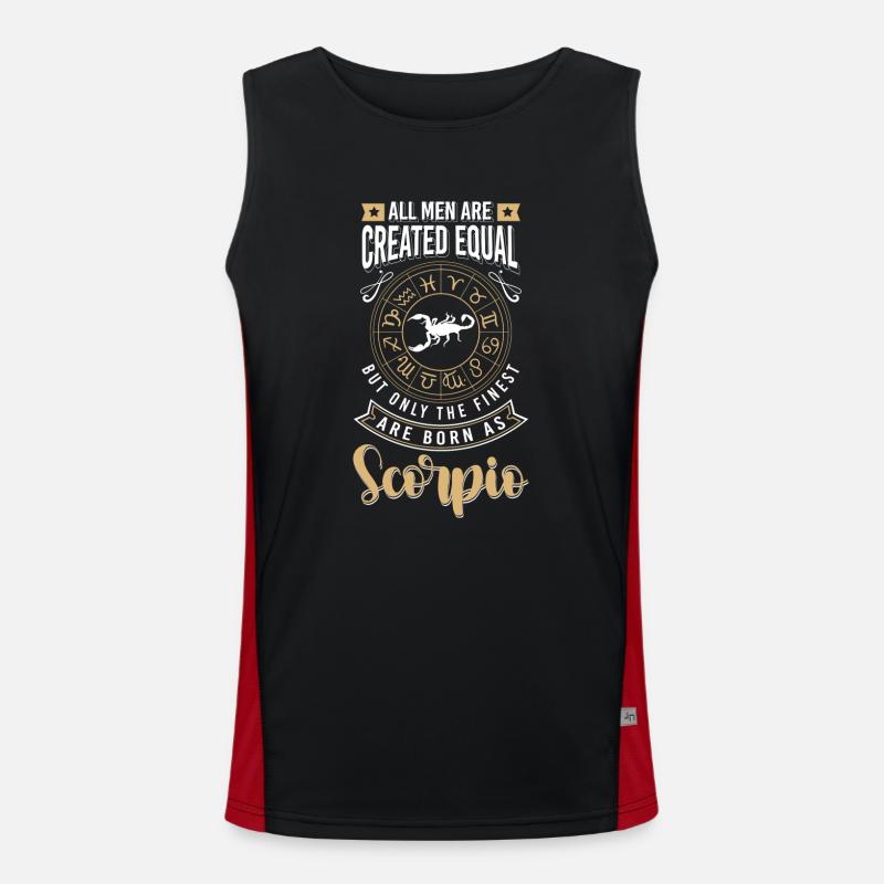 Sternzeichen Konstellation Wasser Funktionelles Kontrast-Tank Top für Männer 
