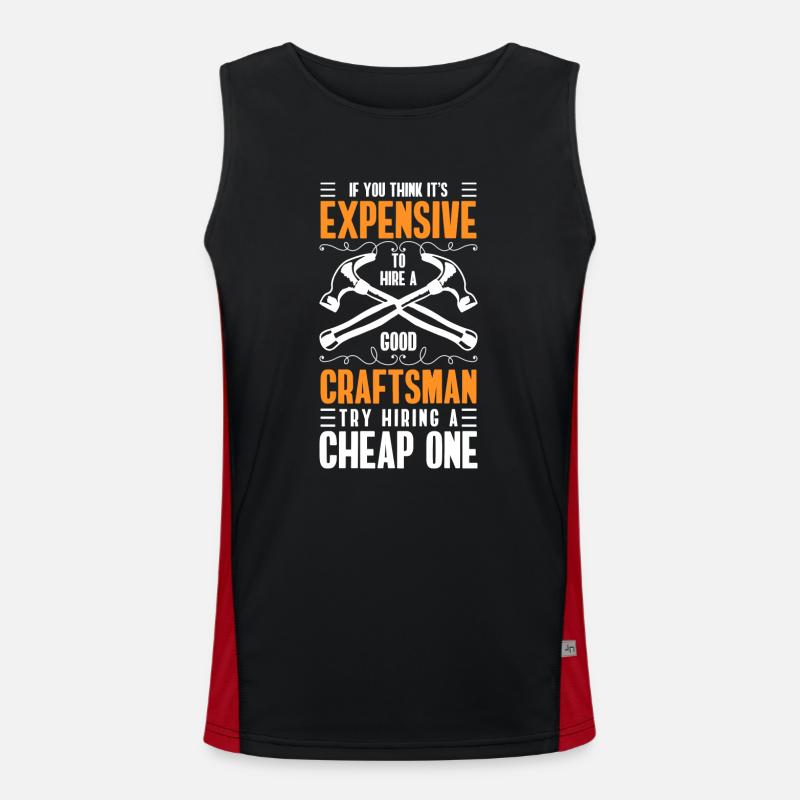 Tool workshop master builder Men's Functional Contrast Tank Top 