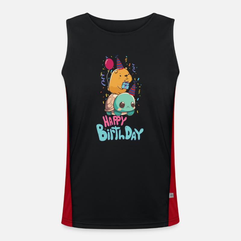 Anniversaire de Capybara Débardeur respirant contrasté Homme 