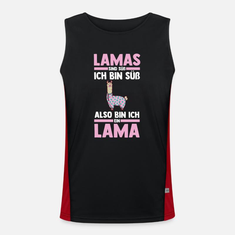 Lama Funktionelles Kontrast-Tank Top für Männer 