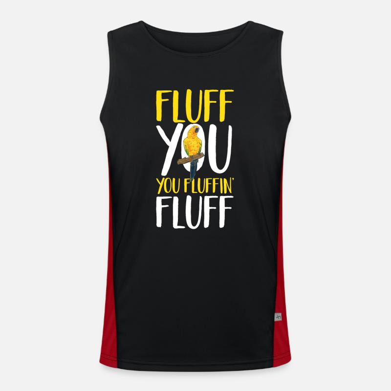 Sonnensittich Papagei Sittich Vogel Funktionelles Kontrast-Tank Top für Männer 