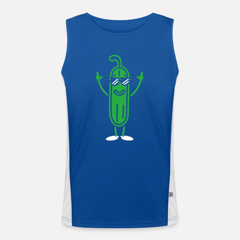 Courgette Débardeur respirant contrasté Homme 