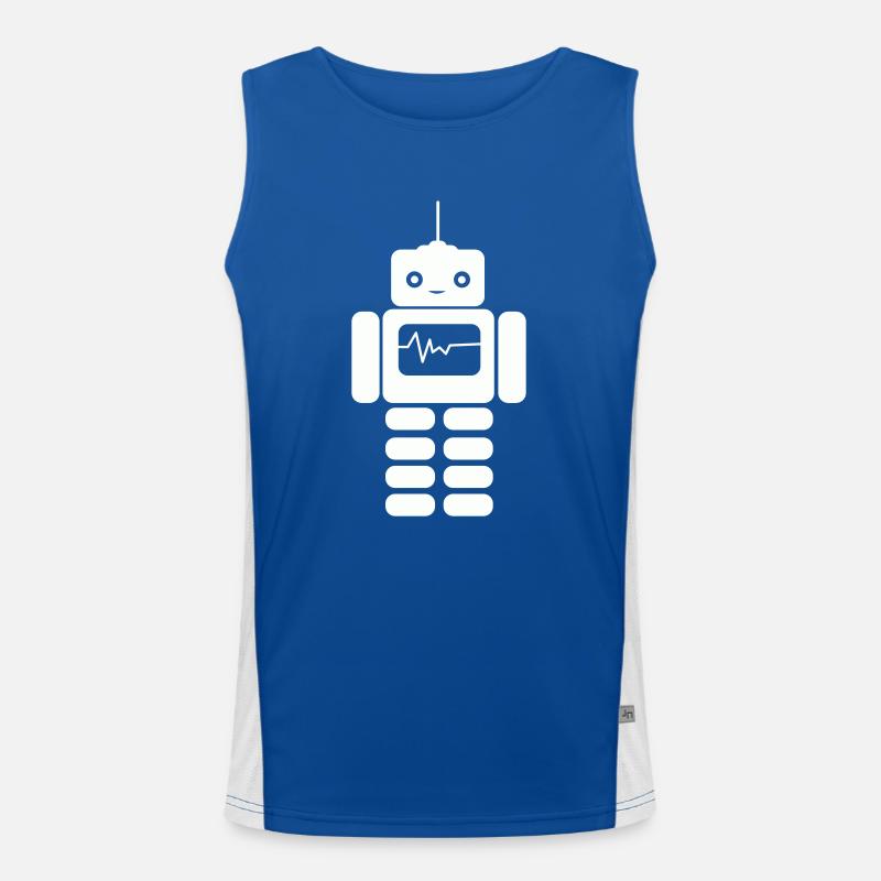 roboter Funktionelles Kontrast-Tank Top für Männer 