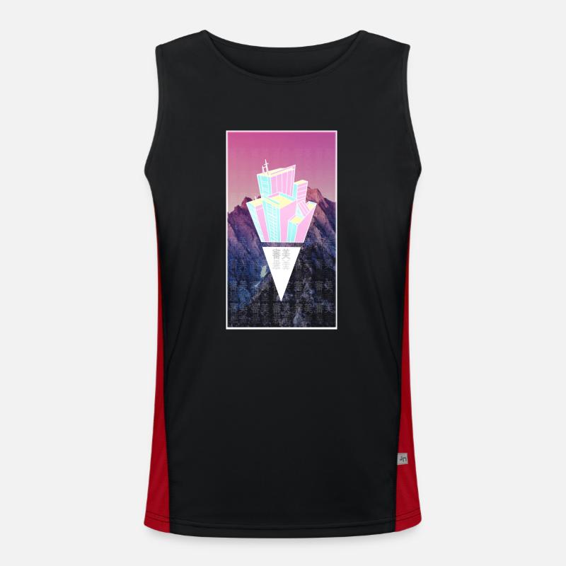 Ästhetik Funktionelles Kontrast-Tank Top für Männer 