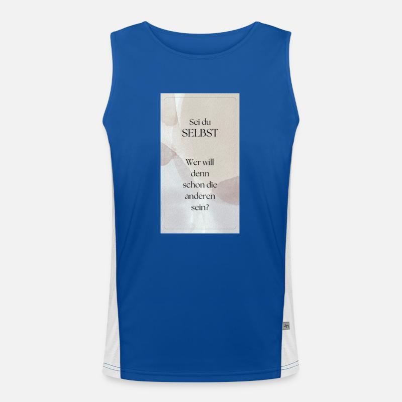 Sei du selbst Funktionelles Kontrast-Tank Top für Männer 