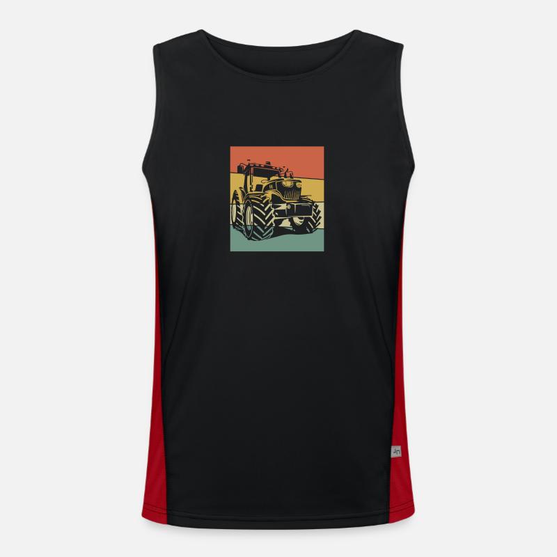 Landwirt Bauer Farmer Funktionelles Kontrast-Tank Top für Männer 