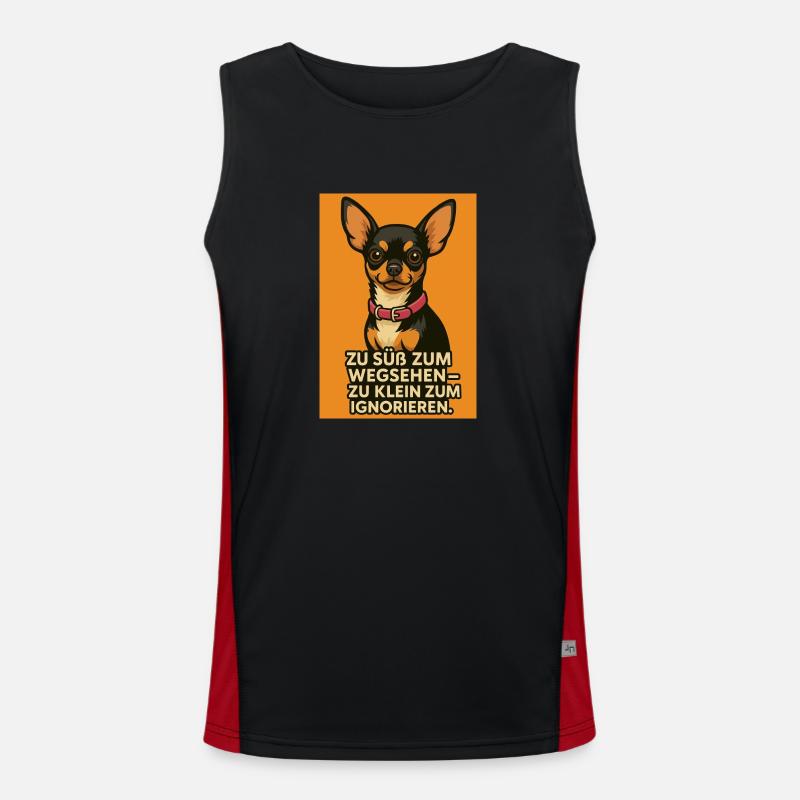 Too Cute to Handle Funktionelles Kontrast-Tank Top für Männer 