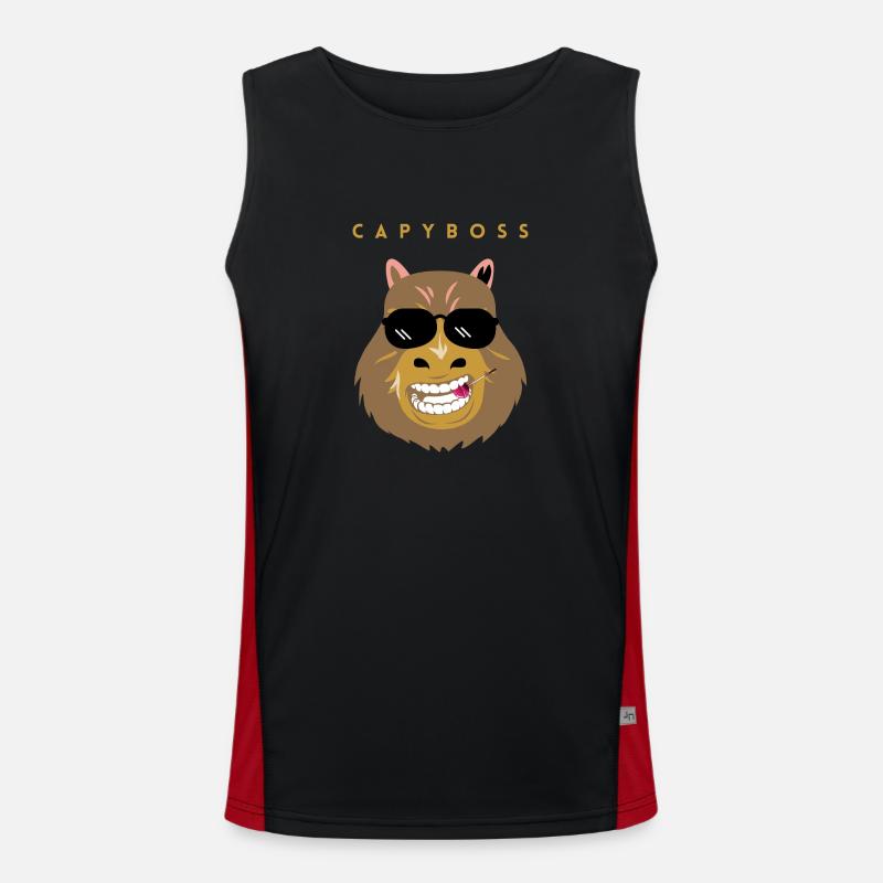 Capyboss Funktionelles Kontrast-Tank Top für Männer 