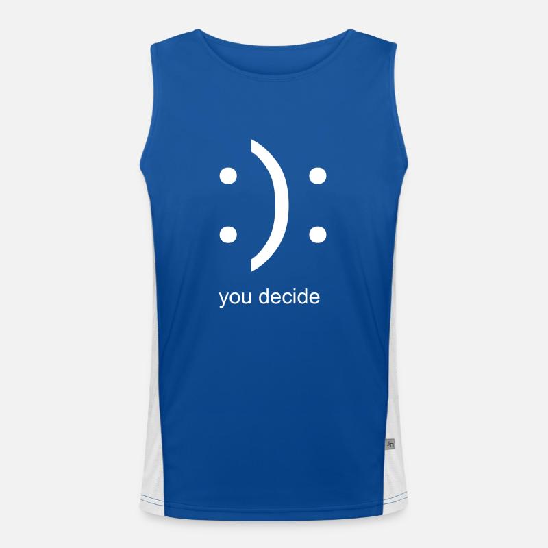 C’est à vous de décider Débardeur respirant contrasté Homme 