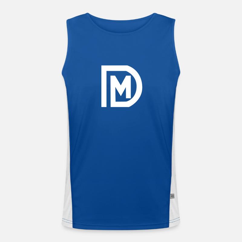DM LOGO Funktionelles Kontrast-Tank Top für Männer 