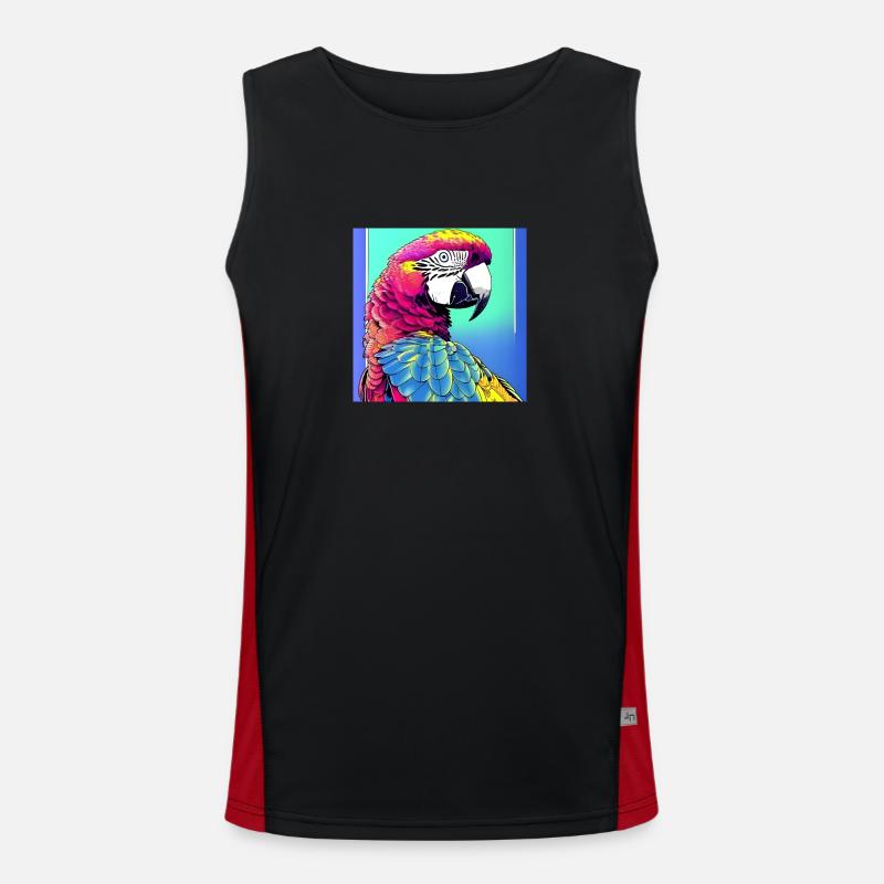 Neon Ara Funktionelles Kontrast-Tank Top für Männer 