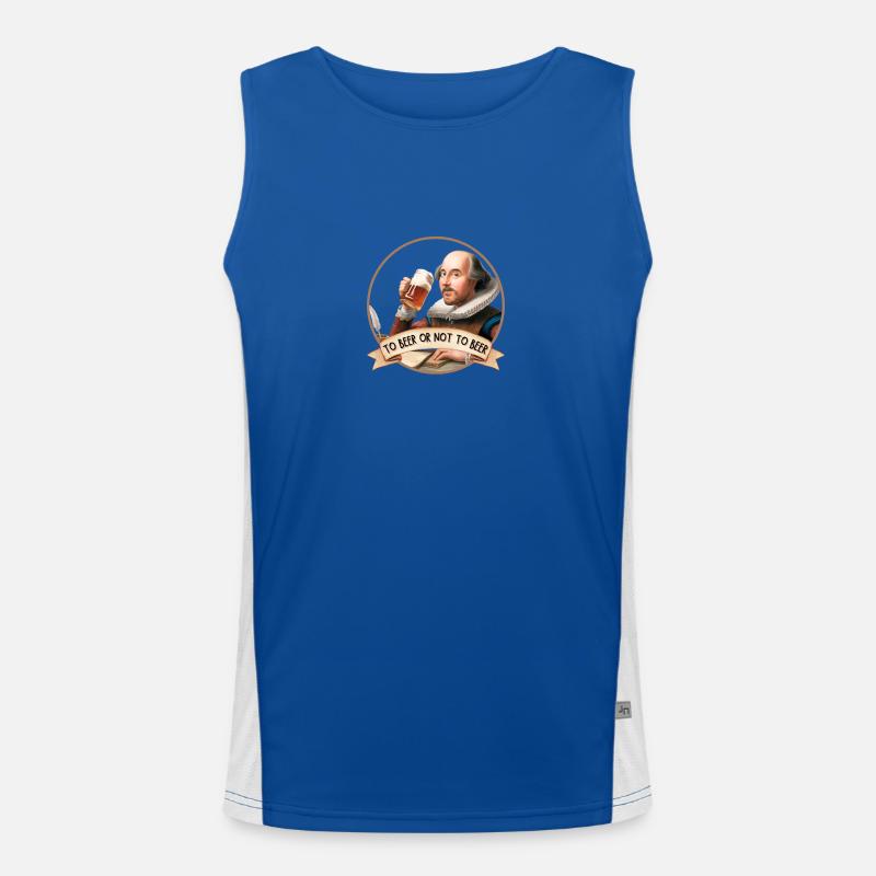 Sein oder nicht sein Funktionelles Kontrast-Tank Top für Männer 