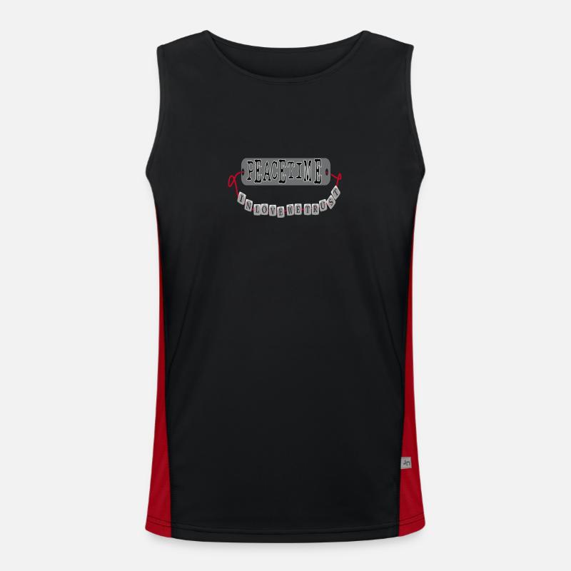 LOVE PEACE Men's Functional Contrast Tank Top 