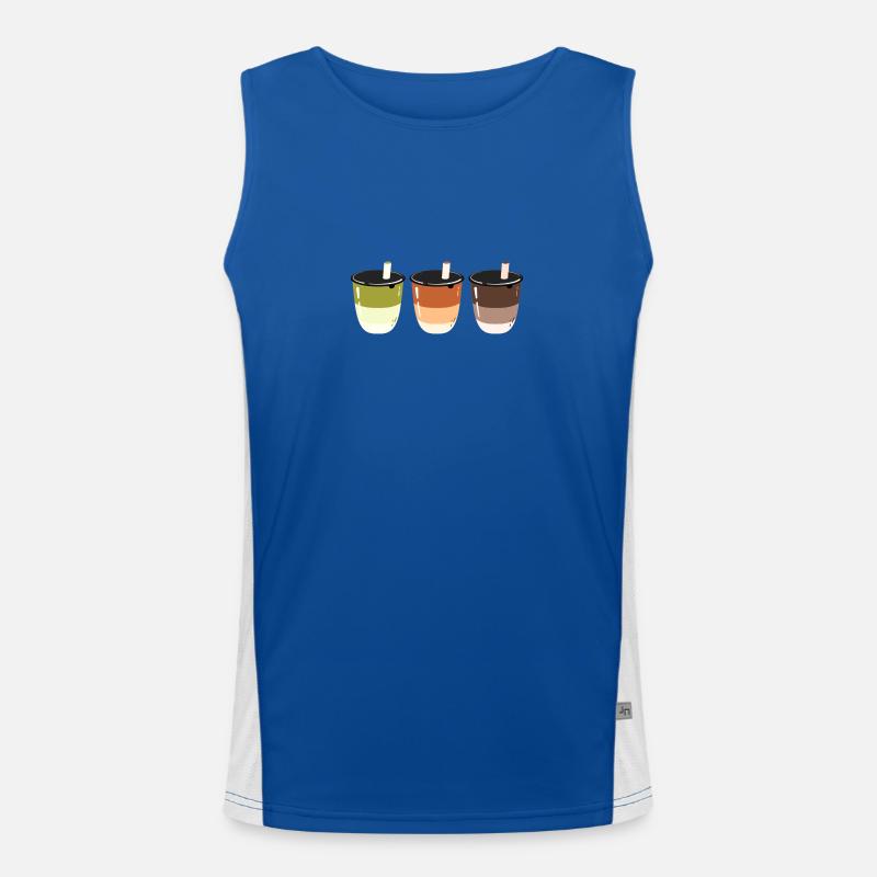 Bubble Tea - Boisson - Création de logo Débardeur respirant contrasté Homme 