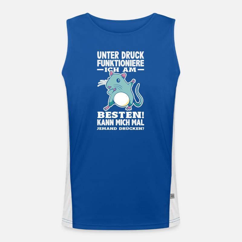 I function best under pressure Men's Functional Contrast Tank Top 