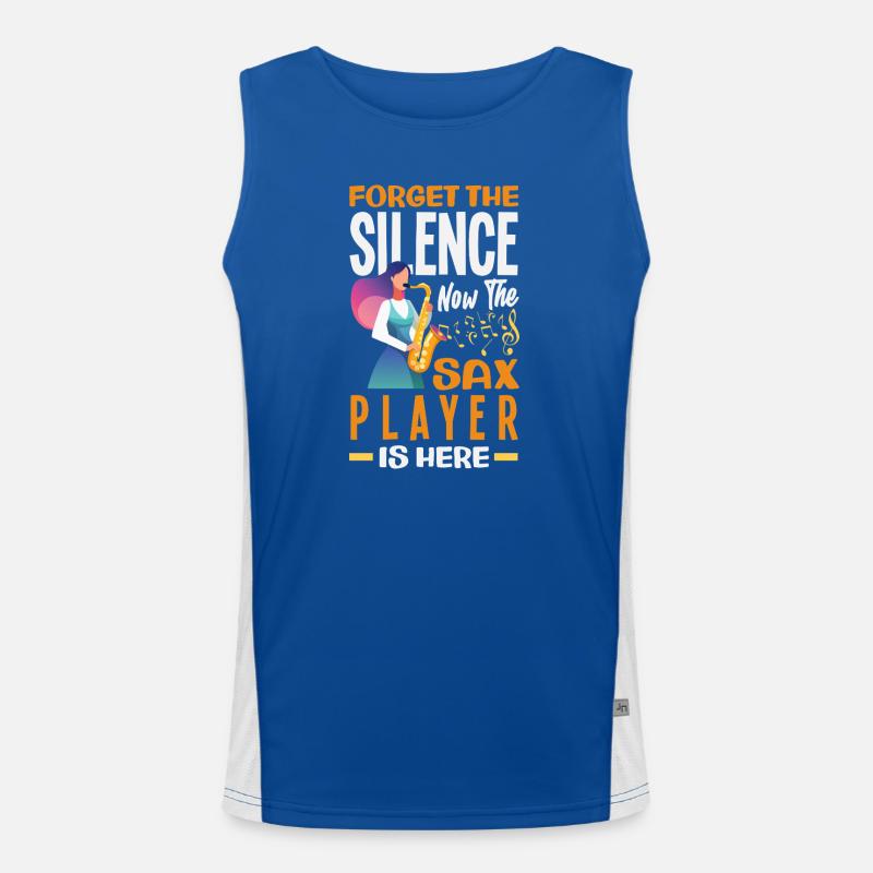 Saxofon Funktionelles Kontrast-Tank Top für Männer 
