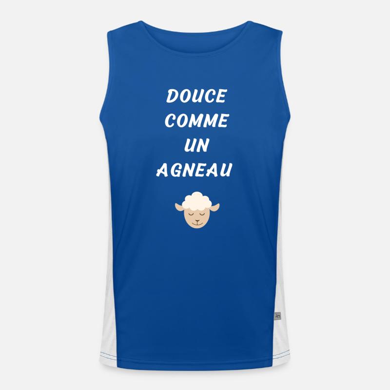 Douce comme un agneau Débardeur respirant contrasté Homme 