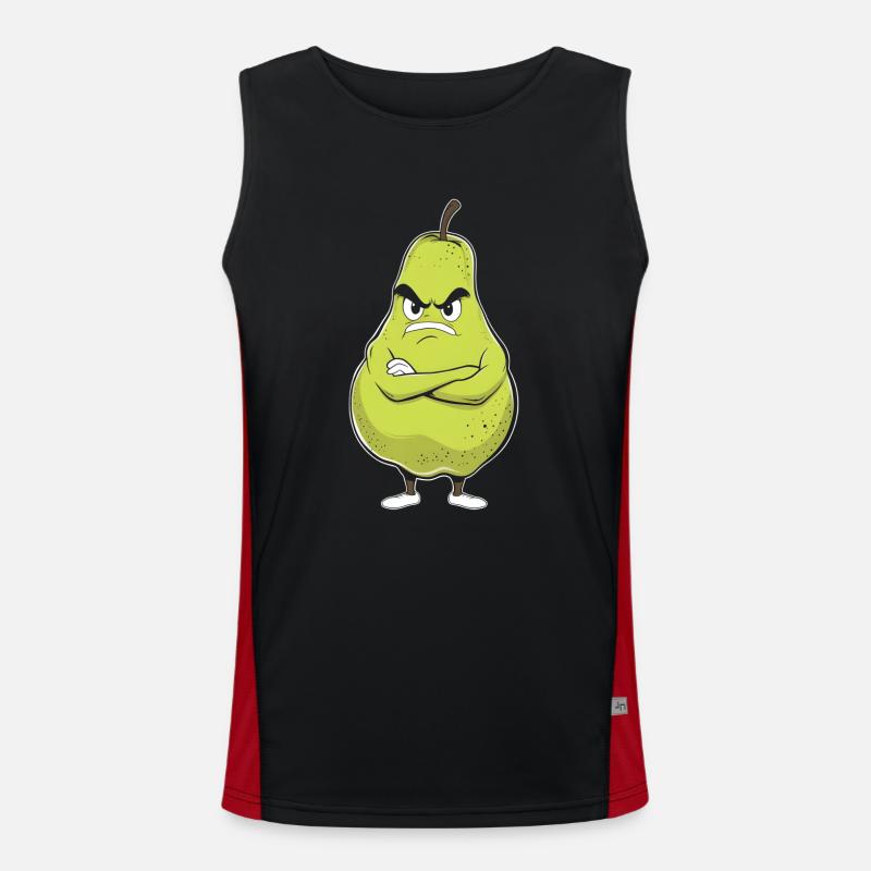 Birne Funktionelles Kontrast-Tank Top für Männer 
