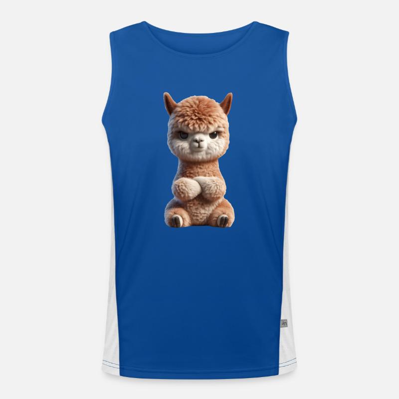 Alpaca grim 2 Men's Functional Contrast Tank Top 