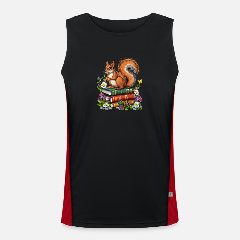 Cottagecore Forest Squirrel Men's Functional Contrast Tank Top 