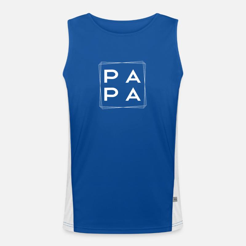 Papa Funktionelles Kontrast-Tank Top für Männer 
